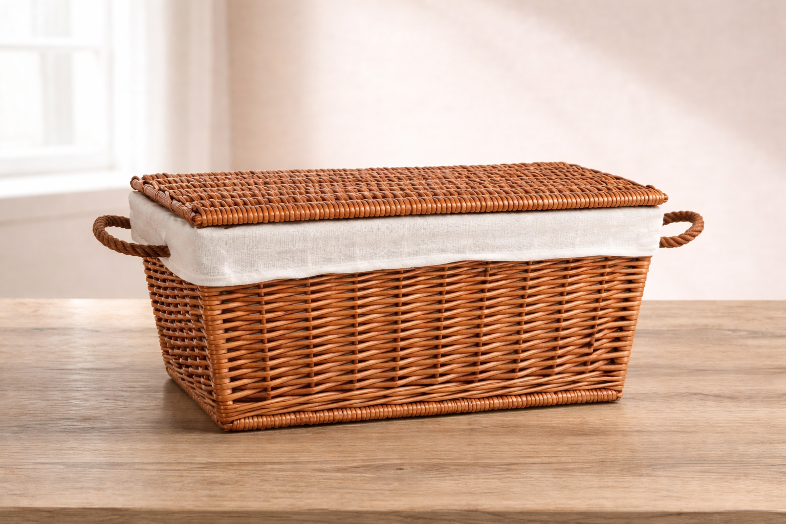 BAÚL MIMBRE BUFF FORRADO