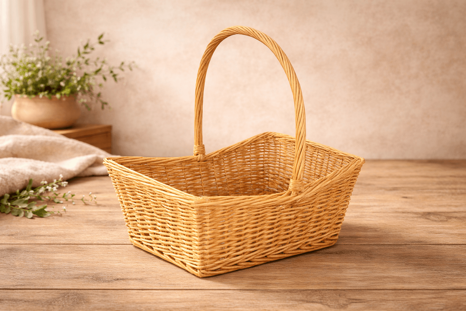 CESTA RECTANGULAR NOGAL