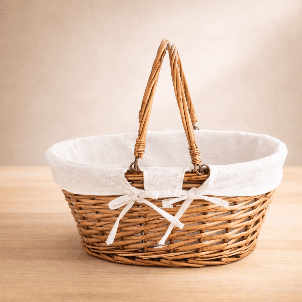 CESTA NOGAL FORRADA ASA ABATIBLE