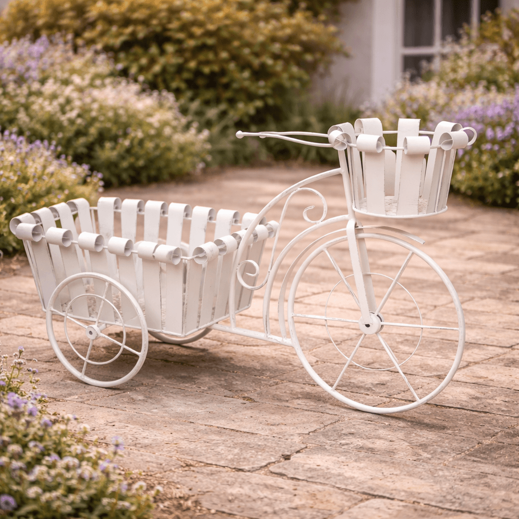 BICICLETA FORJA BLANCA